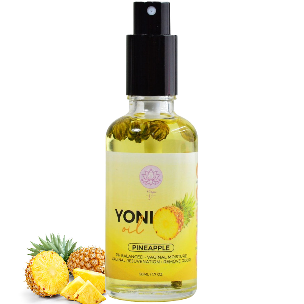 Yoni Oil Spray Pineapple Scent - Hydrating Feminine Care for Confidence