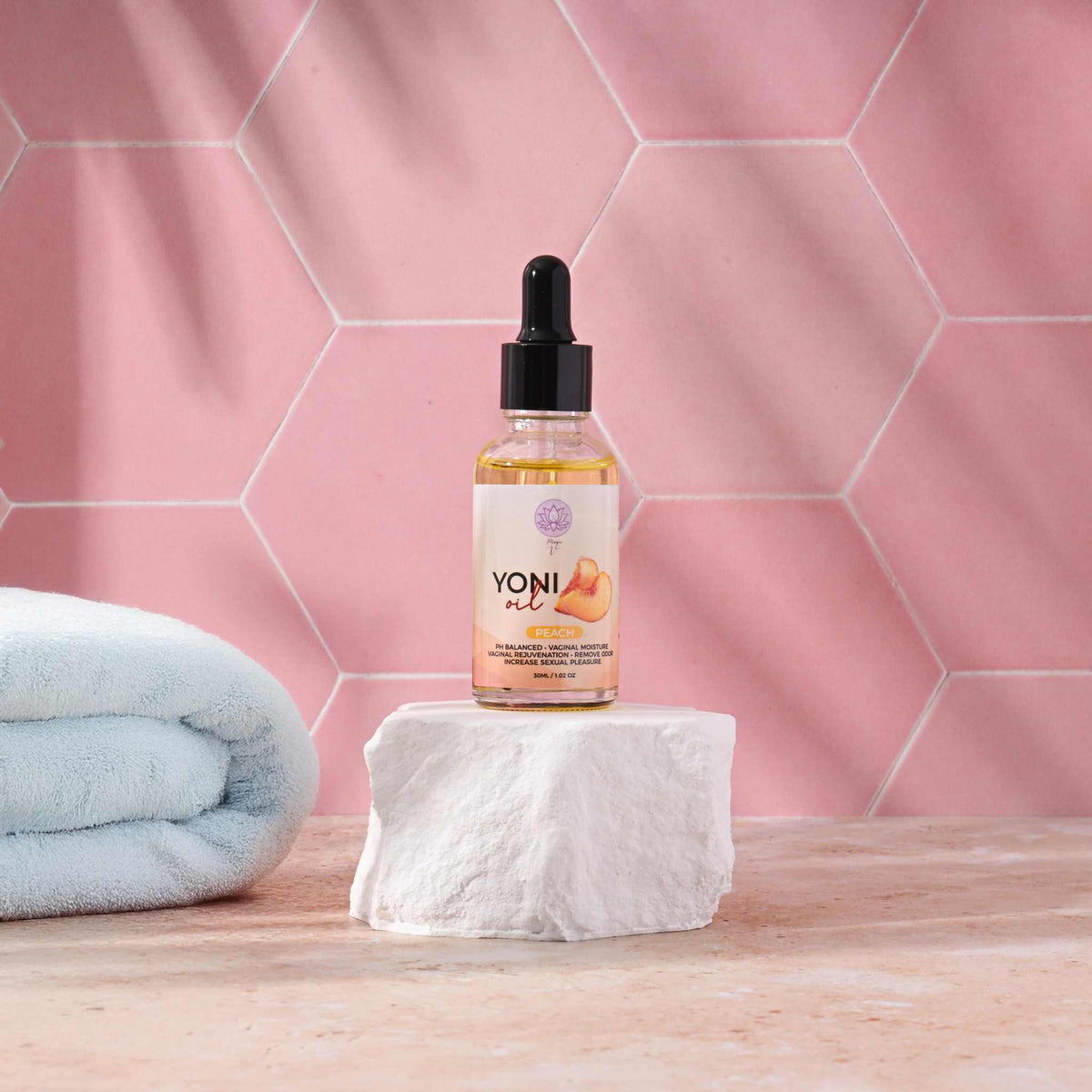 Peach Yoni Oil hydrating feminine care intimate wellness oil