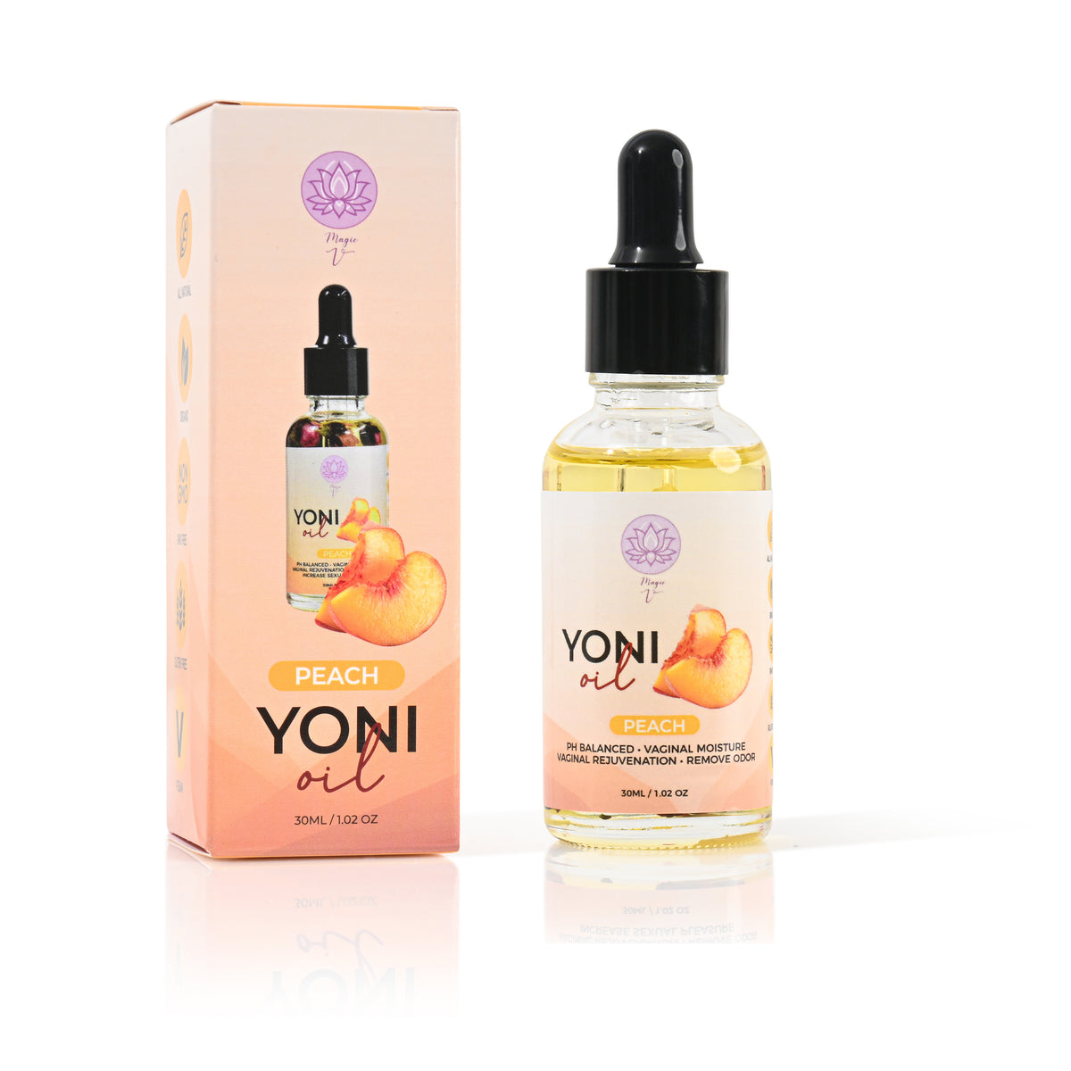 Yoni Oil for Feminine Care | Hydrating Wellness Oil Peach
