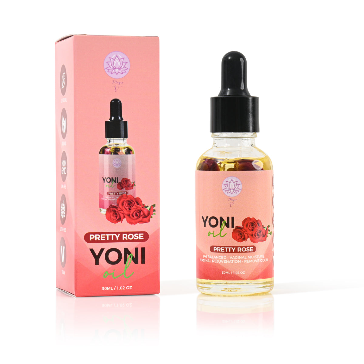 Yoni Oil for Feminine Care | Hydrating Wellness Oil Rose
