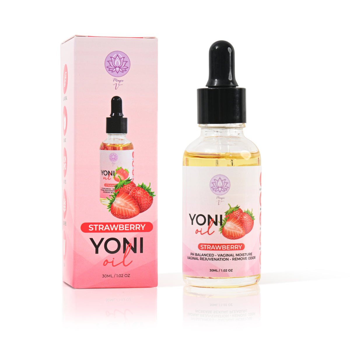 Yoni Oil for Feminine Care | Hydrating Wellness Oil Strawberry